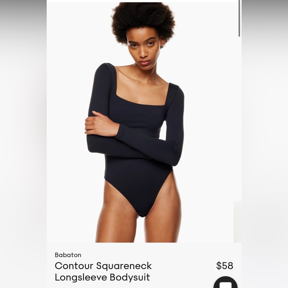 ARITZIA CONTOUR SQUARENECK BODYSUIT: worn once maybe even never